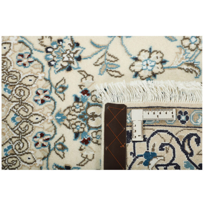 Two-meter hand-woven carpet, Nain silk flower model, code n443092n