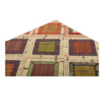Collage of three-meter hand-woven kilim, embroidered model, code g557348