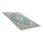Two-meter hand-woven carpet, Nain silk flower model, code n443103n