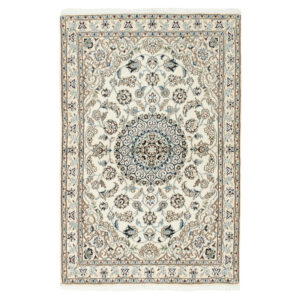 One and a half meter hand-woven carpet, Nain silk flower model, code n543055n