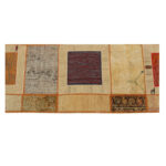 Collage of three-meter hand-woven kilim, embroidered model, code g557344