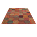 Collage of three-meter hand-woven kilim, embroidered model, code g557350