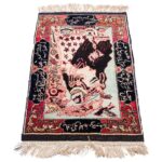 Old half-meter handmade carpet of Persia, code 102253