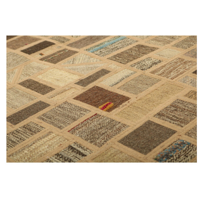 Collage of three-meter hand-woven kilim, embroidered model, code g557342