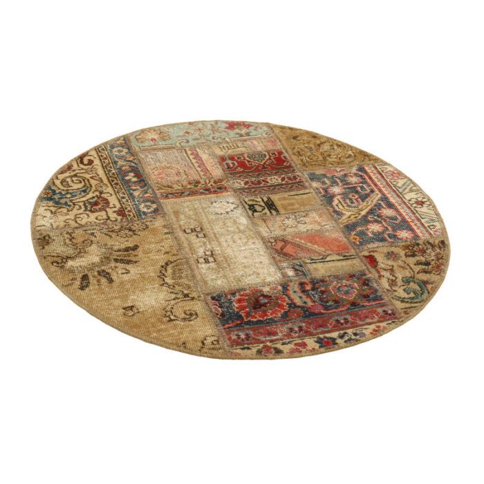 One meter hand-woven carpet collage, embroidered model, code 639r