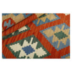 Three-meter hand-woven kilim, Qashqai design, code g567815