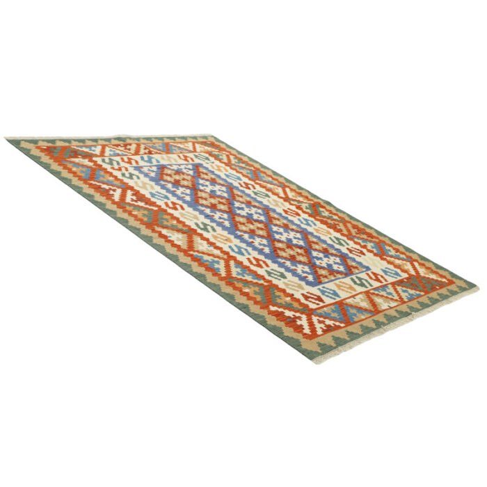 Three-meter hand-woven kilim, Qashqai model, code g56790