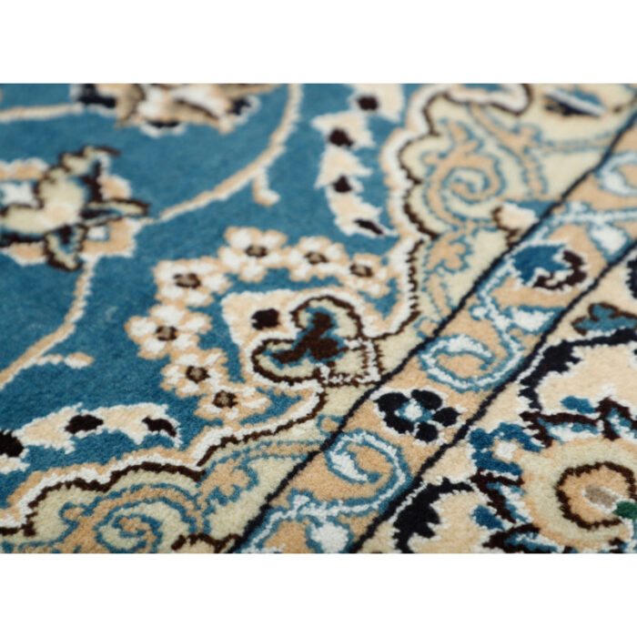 Two-meter hand-woven carpet, Nain silk flower model, code n443103n