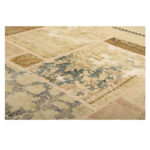 Collage of three-meter hand-woven kilim, embroidered model, code g557346