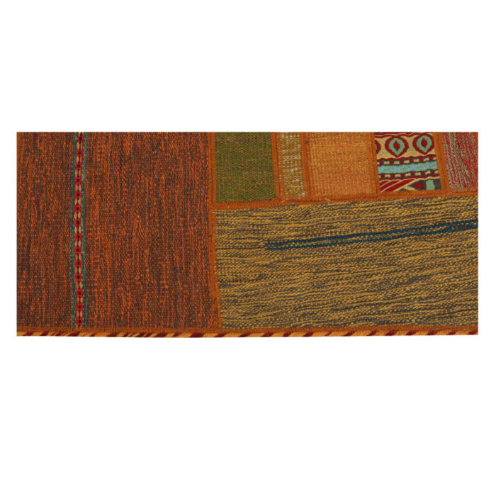 Collage of three-meter hand-woven kilim, embroidered model, code g557351