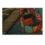 Collage of three-meter hand-woven kilim, embroidered model, code g557363