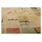 Collage of three-meter hand-woven kilim, embroidered model, code g557356
