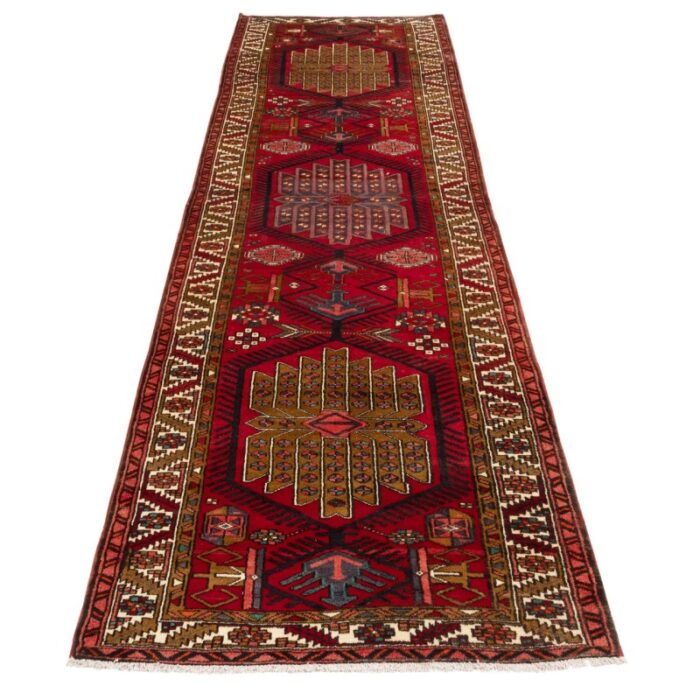 Old handmade carpet with a length of three meters C Persia Code 156170