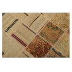 Collage of hand-woven three-meter kilim, embroidered model, code g557349