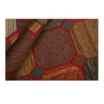 Collage of three-meter hand-woven kilim, embroidered model, code g557350