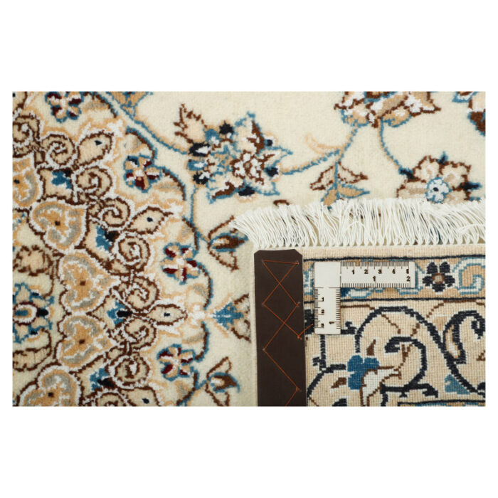 Two-meter hand-woven carpet, Nain silk flower model, code n443100n