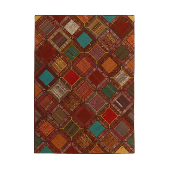 Collage of hand-woven kilim four meters, embroidered model, code g557332