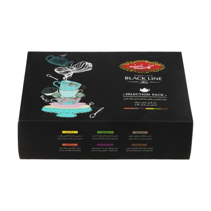 60 pcs package, Golestan mixed Infusion tea bags, Black Line model