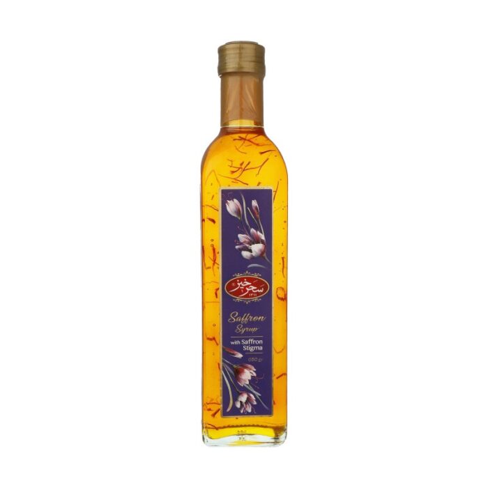 saharkhiz saffron herbal syrup with stigma - 650 grams