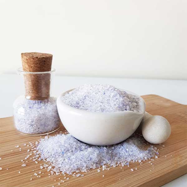 Coarse Grain Persian Blue salt, Natural mineral salt - 1 kg (35 oz)