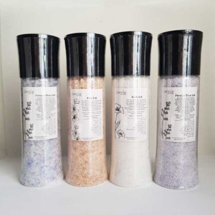 persian-blue salt and pink salt