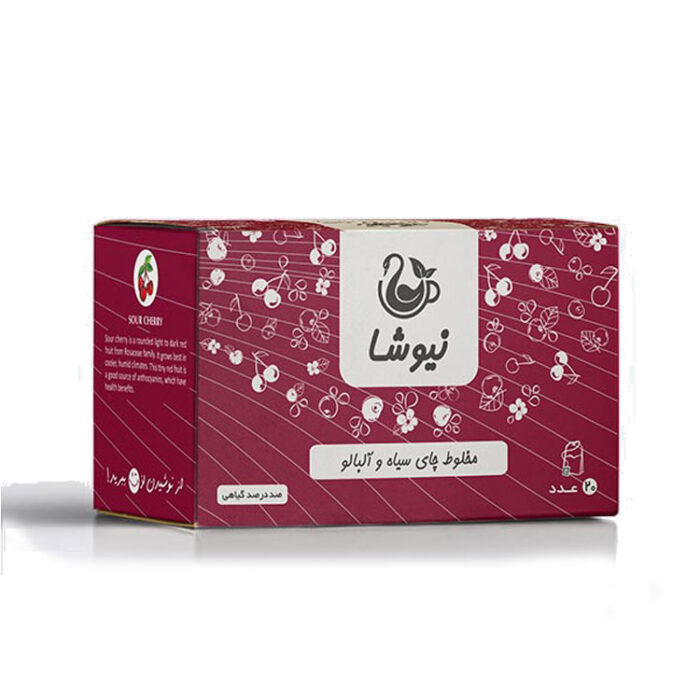 Cherry tea bag, Newsha brand, 20 Tea Bags