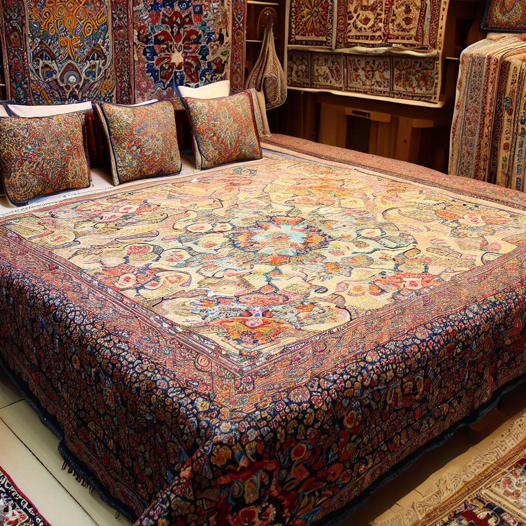 Kaufen Sie persische handgefertigte Termeh-Bettdecke