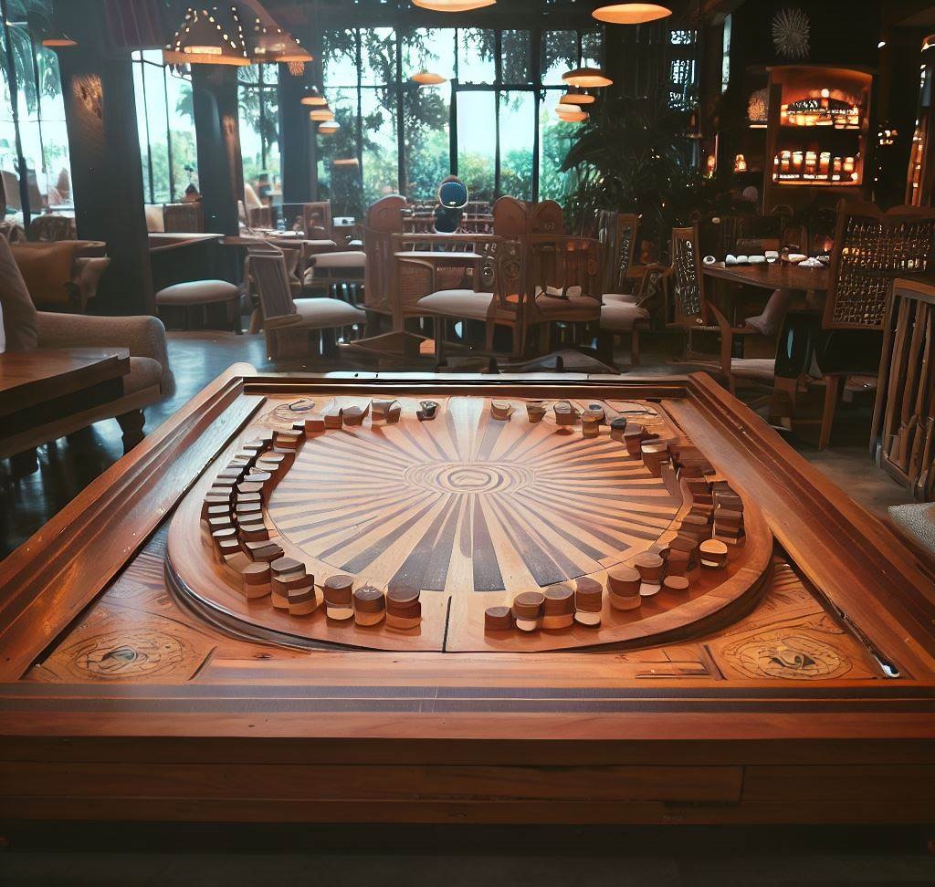 Large Wooden Backgammon Set