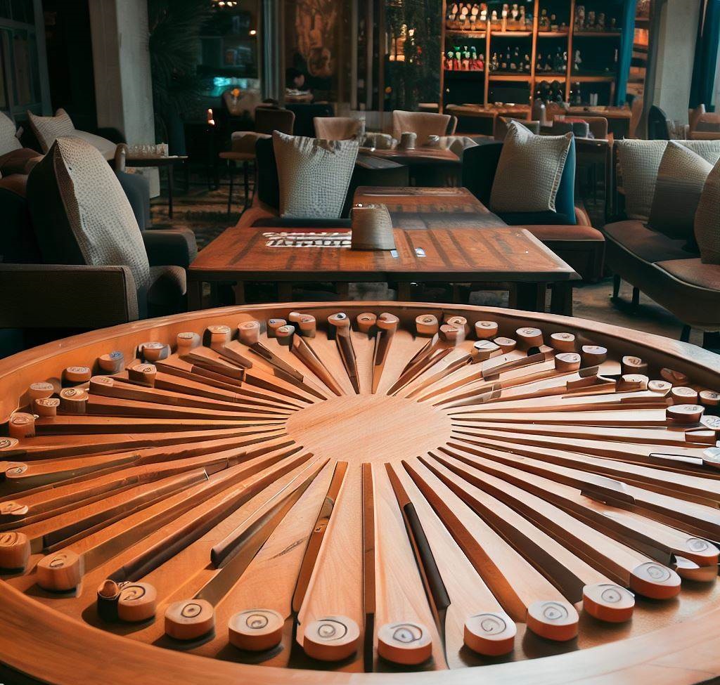 Large Wooden Backgammon Set
