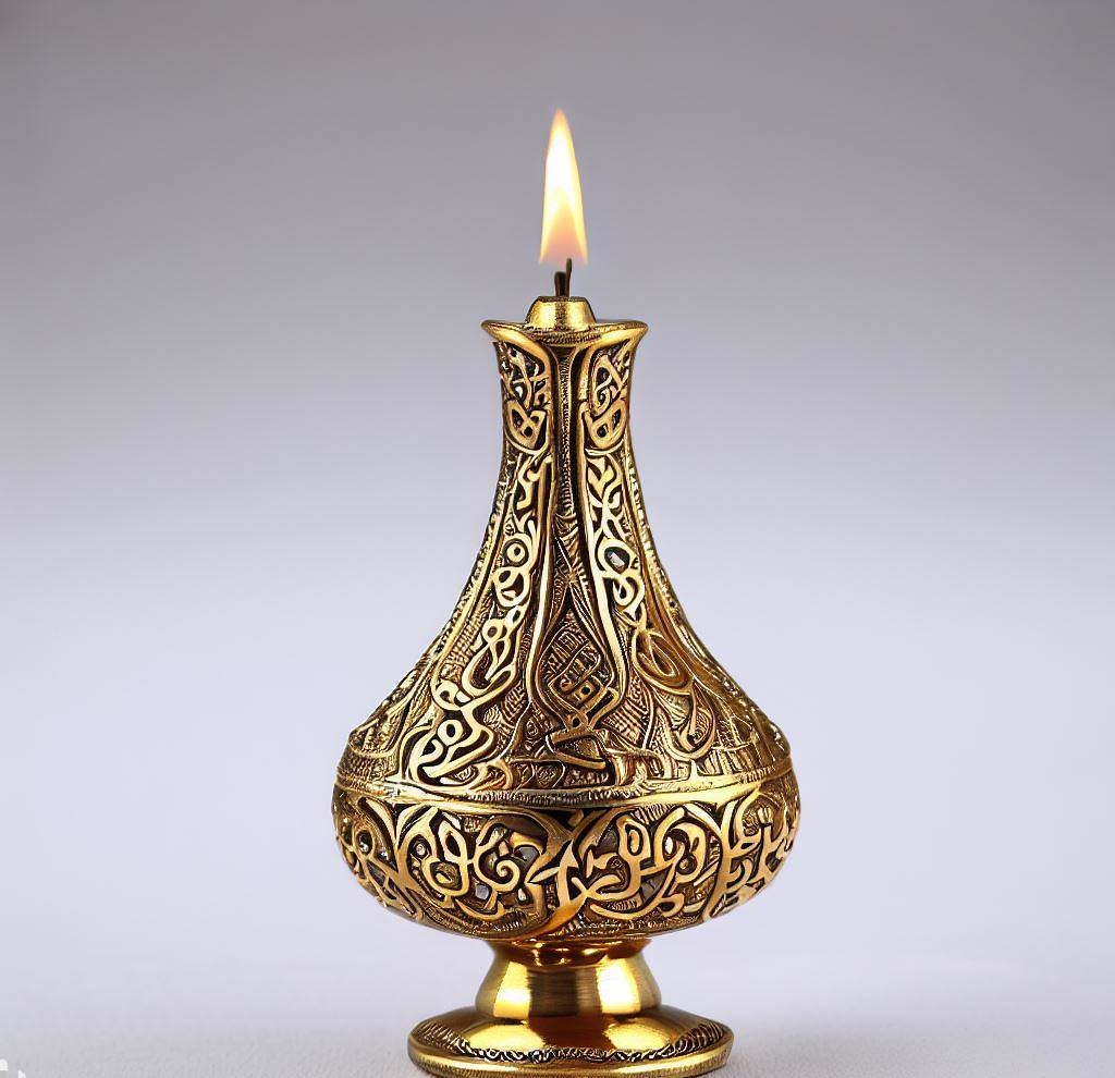 Persian Gold Candle Holder