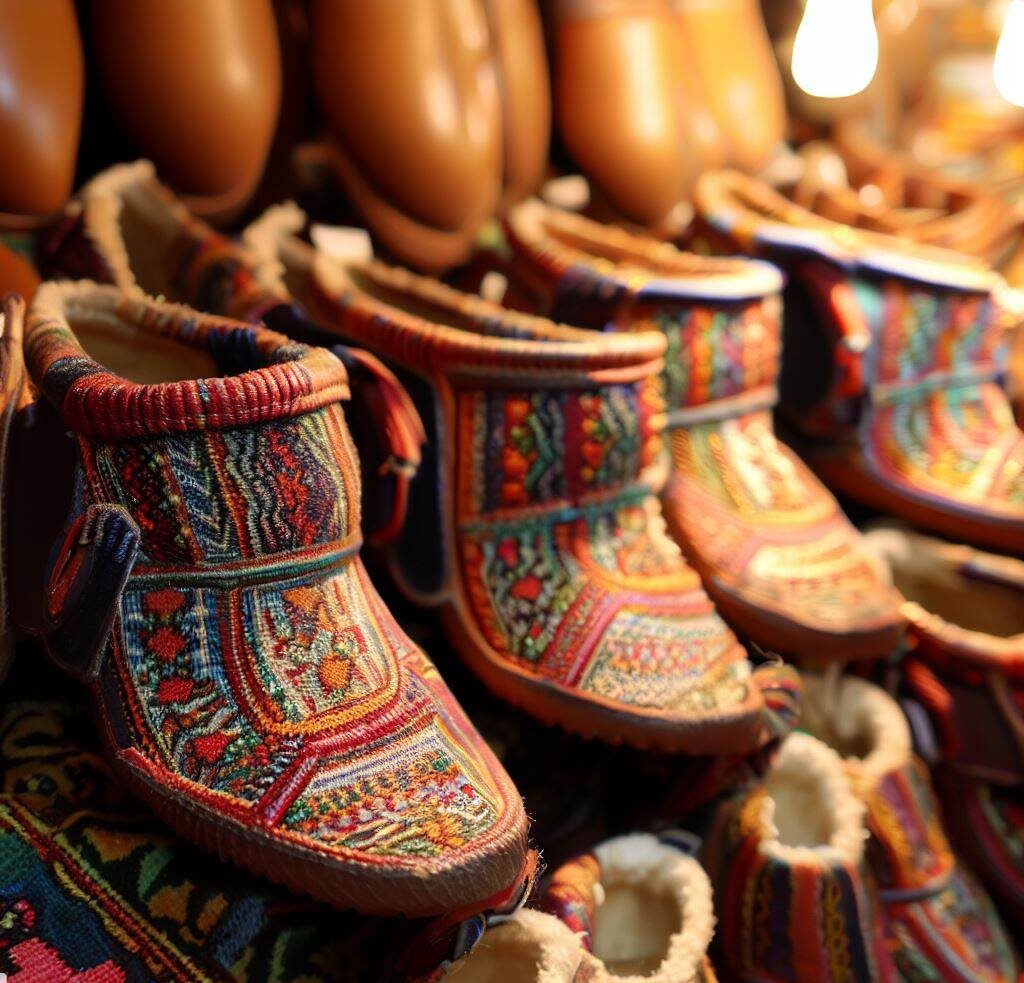 Persische handgefertigte Termeh-Schuhe kaufen