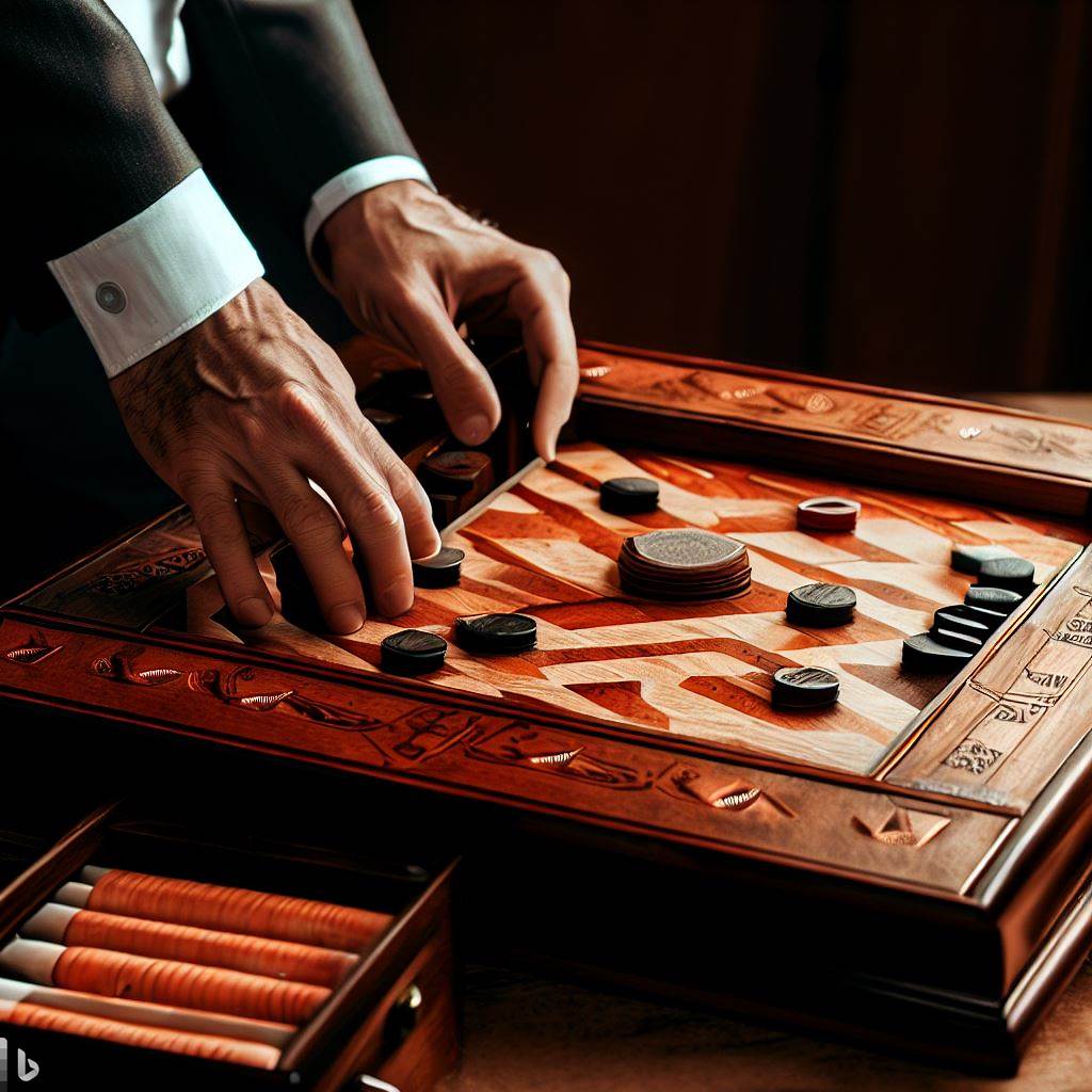 Personalized Custom Backgammon Set