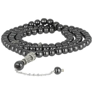 Real Hadid (Hematite) luxury Tasbih & necklace, 101 Beads, Polished