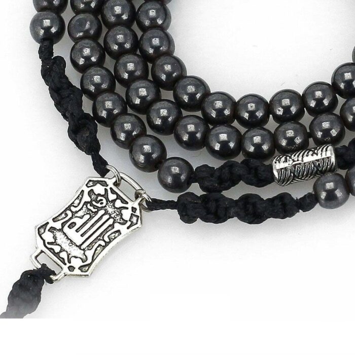 Real Hadid (Hematite) luxury Tasbih and necklace with 101 Beads, Misbaha, Natural Healing Gemstone