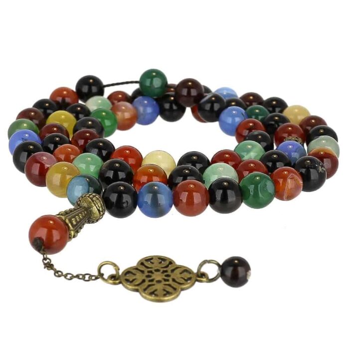Real Ummul Baneen luxury Tasbih with 66 Beads, Misbaha, Natural Healing Gemstone
