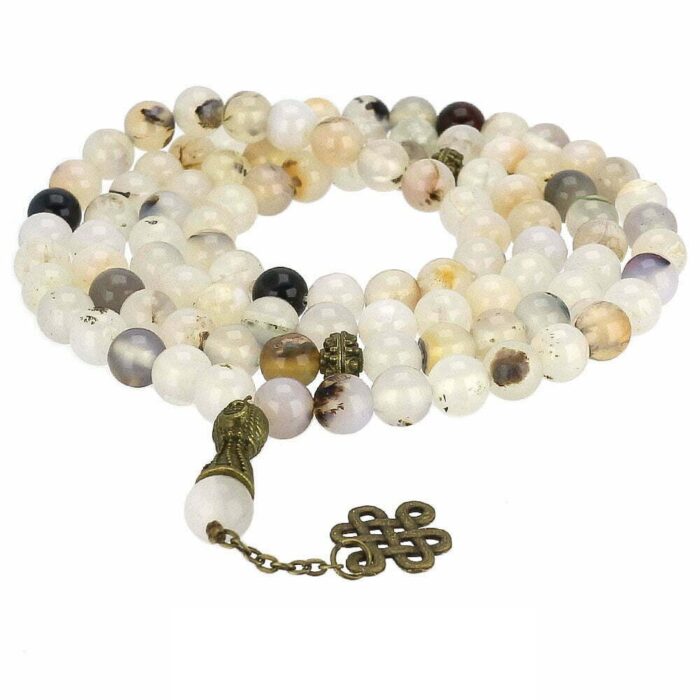 Real Yemeni Agate (Shajri) Tasbih and Necklace with 101 Beads, Misbaha, Natural Healing Gemstone