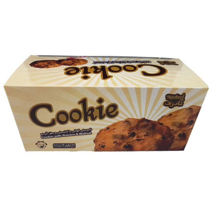 Cookies with raisins and rare walnut kernels, 40 grams, 12 pieces