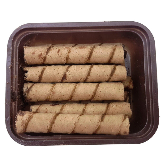 Naderi wafer rolls with coffee flavor - 45 grams, pack of 12