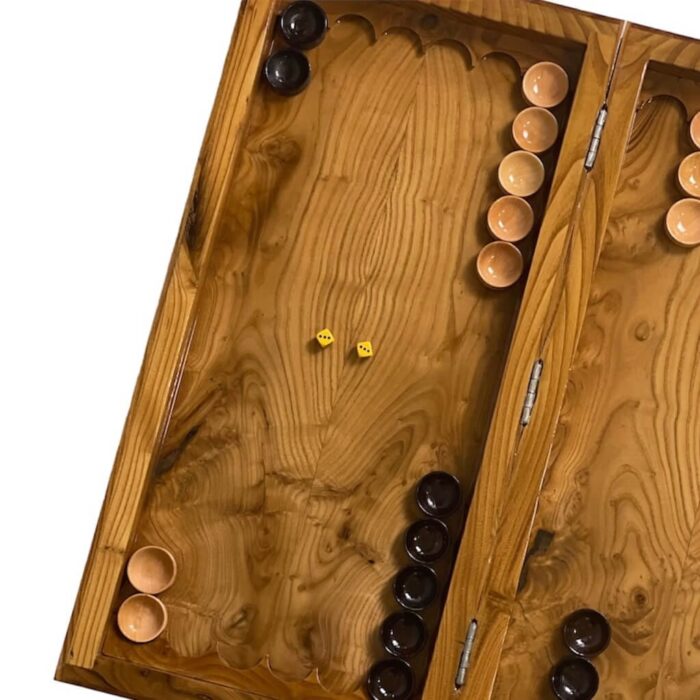 Backgammon and chess, elderwood knot, Marina design