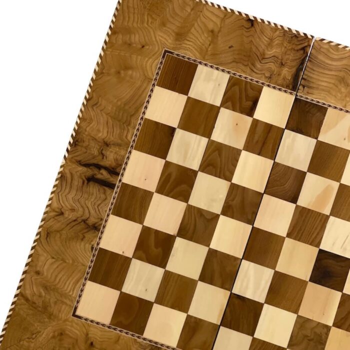 Backgammon and chess, elderwood knot, Marina design