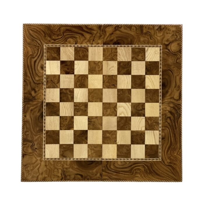Backgammon and chess, elder wood knot, Lisa's design