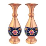 Miscellaneous / Miscellaneous copper products Modeled copper vase, code 1604, two-piece package