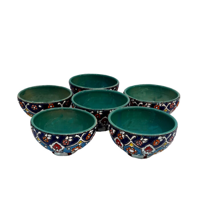 Miscellany / enameling Misc. enameling bowl, code 008, set of 6 pieces