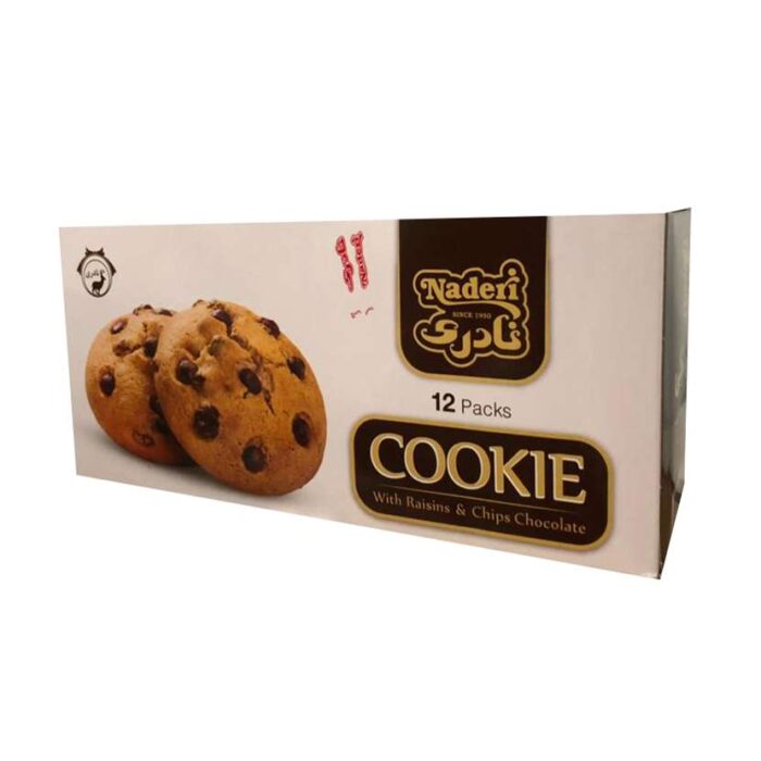 Naderi / Cakes and Cookies Naderi sweet cookie with chocolate chips Naderi – 40 grams, pack of 12