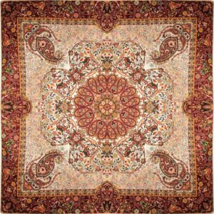 Nagin Khatam / Turmeh Nagin Khatam tabletop Turmeh Nagin Khatam, Yazd, Afshari design, code LMZR