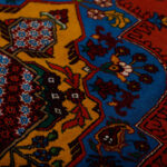 Miscellaneous / Miscellaneous hand-woven carpet Three-meter hand-woven carpet, silk flower model, Turkmen design, dome weave, code 598194