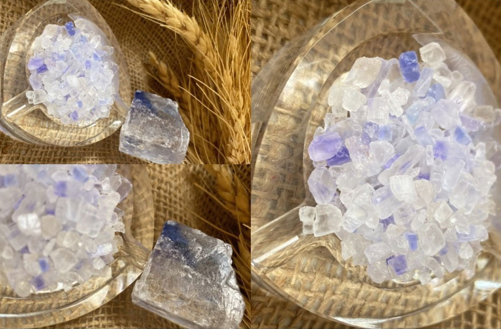 Persian blue salt or Celtic sea salt