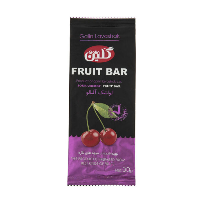 Cherry flavor fruit bar product of Gelin lavashak, 60 grams, 10 pieces