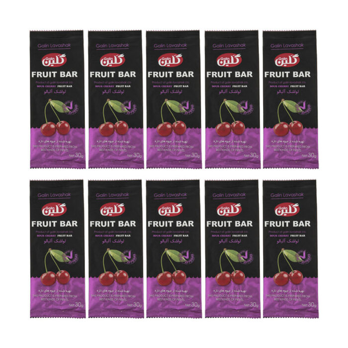 Cherry flavor fruit bar product of Gelin lavashak, 60 grams, 10 pieces