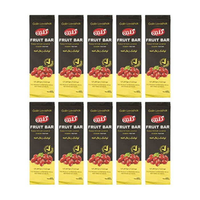 Dogberry flavor fruit bar product of Gelin lavashak, 60 grams, 10 piece